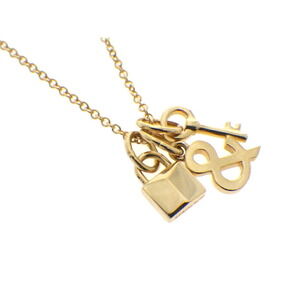 Tiffany Love Lock Key Necklace Pink Gold Pendant